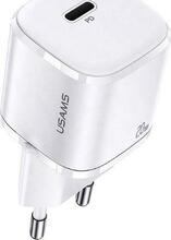 Laadija Usams T36 mini, 20 W, USB-C, valge