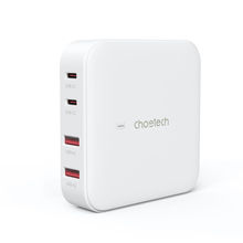 Laualaadija Choetech PD8008, 2x USB-C, 2x USB-A, GaN, 100W, valge