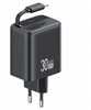 Laadija juhtmega Usams CC241, 30W, USB-C, must