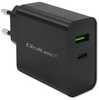 Laadija Qoltec 52378 Super Quick PD, 1xUSB-C, 1xUSB, 45W, must
