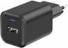 Reisilaadija Swissten GaN 45W, USB-C, PD, USB-A, QC3.0, must