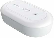 Juhtmevaba laadija Devia Wireless Charging Disinfection Box, valge