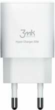 Laadija 3MK HyperCharger 20W, USB-C, valge