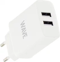 Laadija Wave AC adapter 2xUSB, 3,1 A, valge
