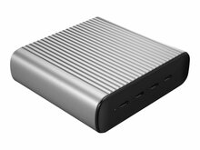 Laadija Hyper HyperJuice 245W, 4 USB-C PD Port, EU/UK juhe, hall/hõbe
