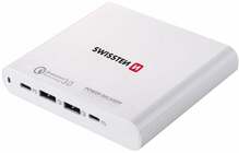 Sülearvuti laadija Swissten, 87 W, 100 - 240 V, valge