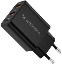 Seinalaadija Wozinsky CWCUCB, 30W, USB-C / 2x USB-A, must