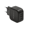 Laadija Qoltec 50191, 17 W, 5 V, 3,4 A, 3xUSB, must