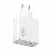 Reisilaadija Xiaomi BHR087MEU HyperCharge Power Adapter, 90W, 3 porti (2xUSB-C, 1xUSB-A), valge