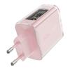 Seinalaadija Acefast A45, 2x USB-C, 1x USB-A, 65W, roosa