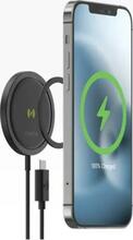 Juhtmevaba laadija Mophie Snap+, 15 W, must
