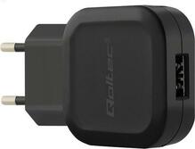 Laadija Qoltec 50180, 12 W, USB, must