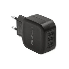 Laadija Qoltec 50191, 17 W, 5 V, 3,4 A, 3xUSB, must