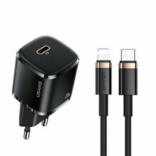 Laadija Usams T36, 1xUSB-C, 20 W, must