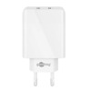 Laadija Goobay 61674 Dual USB-C PD Fast Charger, 30 W, valge