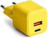 Seinalaadija Colorum CLS30-AC-05, USB-A + USB-C PD 30W, kollane