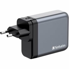 Seinalaadija Verbatim GNC-140, 140W, 3xUSB-C, 1xUSB-A, QC 3.0