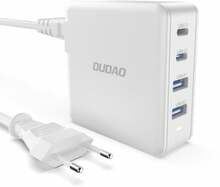 Seinalaadija Dudao A100, 100W, 2xUSB-C, 2xUSB, valge