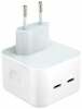 Kiirlaadija iLike CH1, 35W, 2x USB-C, valge