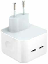 Kiirlaadija iLike CH1, 35W, 2x USB-C, valge