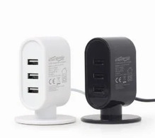 Laadija Energenie EG-U3C3A-01-MX, USB, must/valge mix