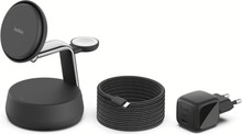 Magnetiline juhtmevaba laadija Belkin UltraCharge Pro WIZ040kqCH 3in1, 25 W, Qi2, must