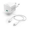 Laadimiskomplekt Hama, Lightning, Power Delivery (PD), 20 W, valge
