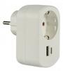 Pistikupesa Electraline 55079, USB-A ja USB-C, 18W