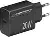 Võrgulaadija Esperanza EZC104K, 20W, must