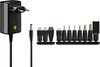 Universaalne toiteadapter Goobay 3 V - 12 V, maks. 7,2 W