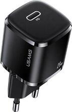 Laadija Usams US-CC124, USB-C, 20 W, must