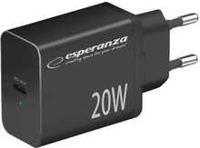 Võrgulaadija Esperanza EZC104K, 20W, must