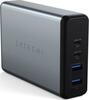 Laadija Satechi ST-TC108WM, 2xUSB-A, 2xUSB-C, 108W, must/hall
