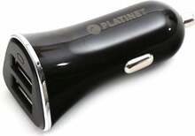 Autolaadija Platinet 43719, 2xUSB, 3400mA, must