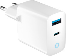 Laadija Forever TC-06-20AC, 20W, 1xUSB-C, 1xUSB, valge