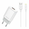 Laadija Jellico EU01, 2.4A, USB, Lightning, valge