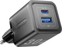 Seinalaadija Vention FEQB0-EU, USB-C, USB-A, 30W, must