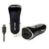 Autolaadija Beline Beli0002, USB + microUSB, 1A, must