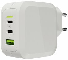 Laadija Green Cell CHARGC08W, 65W, 2x USB-C, 1x USB-A, valge