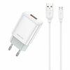 Laadija Jellico EU01, 2.4A, MicroUSB, valge