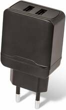 Laadija Setty GSM043803, 2x USB, 2,4A, must