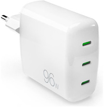 Seinalaadija Puro MiniPro Gan Wall Charger, 96 W, 3xUSB-C, valge