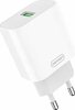 Telefoni laadija Denmen DC07, USB-A, 18 W, valge