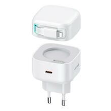 Laadija juhtmega Usams CC209TC02, 1xUSB-C, 35W, valge