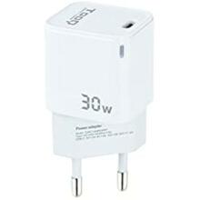 Seinalaadija TooQ AATCAT0343, USB-C PD 30W, valge