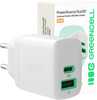 Laadija Green Cell PowerSource Duo30, USB/USB-C, 30 W, valge