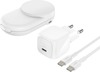 Magnetiline laadija Belkin UltraCharge WIZ039kqWH Qi2 25W 2in1, valge