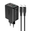 Seinalaadija Acefast A13, 2x USB-C, 65W, must