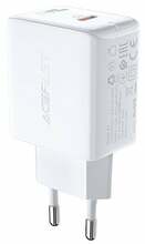 Seinalaadija AceFast A1, USB-C, 20 W, valge