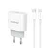 Seinalaadija Dudao A14EUC PD 20W USB-C kaabliga, valge